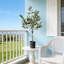 Arbre d'eucalyptus artificiel 5 pi avec pot en plastique noir, plante artificielle en pot réaliste pour la décoration intérieure de bureau à domicile, arbre artificiel vert luxuriant