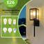 Applique murale noire avec lanterne murale d'extérieur 20 po Black Light