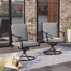 Swivel Patio Dining Armchair With Cushions   