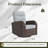 Oversized Wicker Outdoor Swivel Glider Recliner Chair with Cushions-860969934