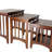 Solid Wood Top Nesting Tables End Table