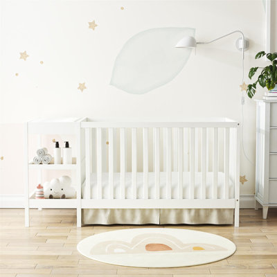 Juaniqua 3-In-1 Convertible Crib & Changer Combo
