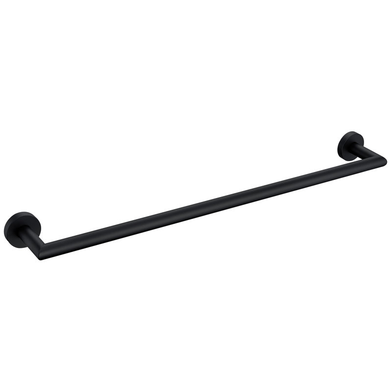 Bathroom Wall Mounted Towel Bar, Matte Black