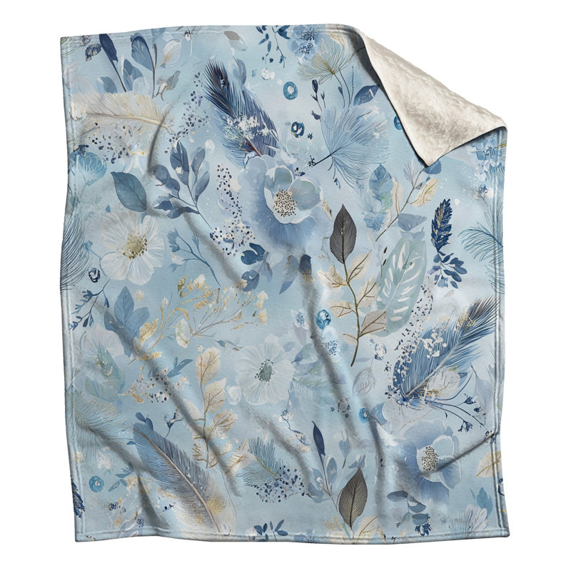 Jeté Floral, 68in W x 80in H