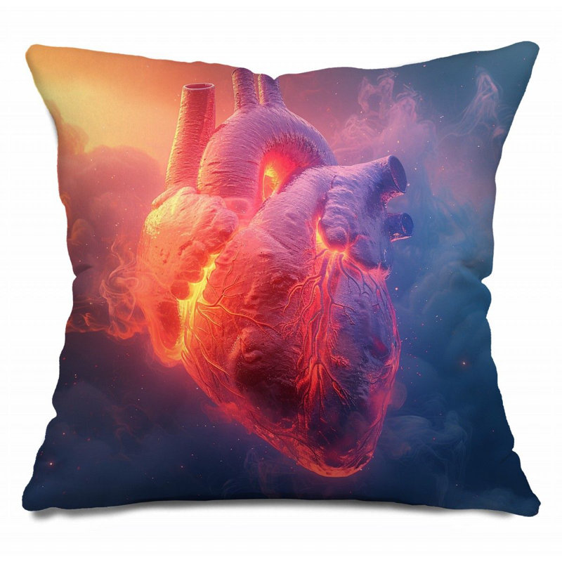 Coussin Heart, H 18 po x l 18 po