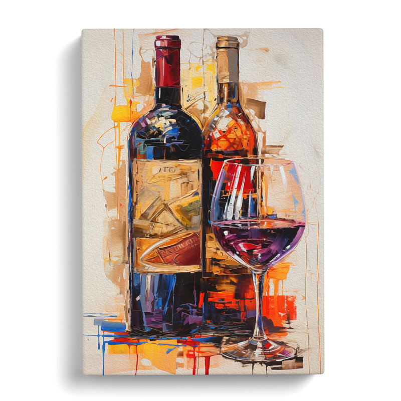Wine Informel - Print, 50cm H x 35cm W x 3cm D