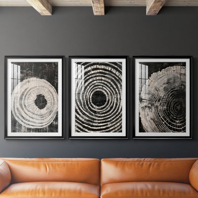 ABSTRACT Series Cxxxxi - Impression encadrée sur mesure de qualité supérieure - 3 pièces