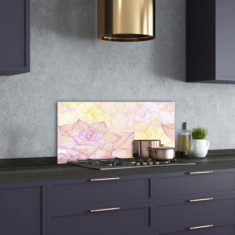 Billett 50cm W x 100cm L Glass Peel and Stick Panel