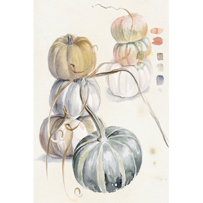 «Harvest Pumpkins II» par Jennifer Paxton Parker - impression sur toile tendue