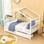 Lit simple en bois avec 2 tiroirs et garde-corps-2079343738