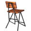 Tabouret de comptoir en bois massif Amber