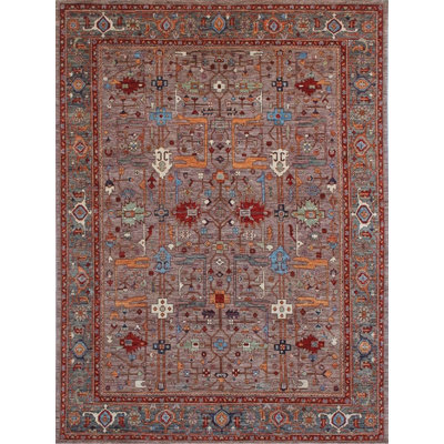 Transitional One-of-a-Kind Rectangle 8' X 9'10" Hand Knotted Area Rug