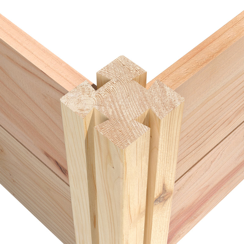 Natural Cedar 48" x 48" Freestanding Raised Garden Bed