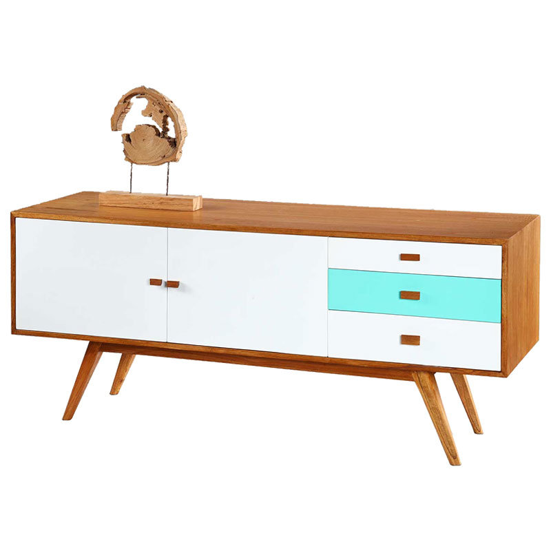 Phelan Sideboard, White and Blue