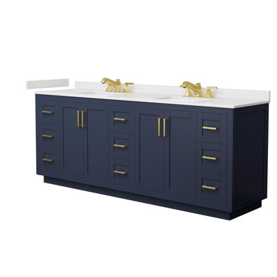 Miranda 84" Freestanding Double Bathroom Vanity