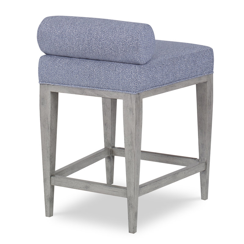 Tabouret de comptoir Banks, Noyer noir, Tabouret de comptoir (siège d'une hauteur de 24 p, Neige Polly