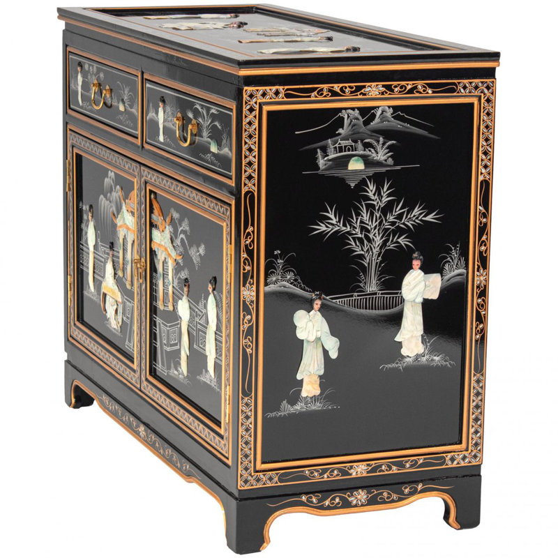 Black Lacquer Sideboard - Royal Ladies