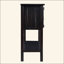 Console en bois massif avec 2 tiroirs, armoires et tablette inférieure, armoire de rangement pour salle à manger de style rétro