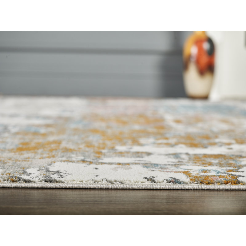 Tapis ombré beige, Rectangle 3 pi x 5 pi