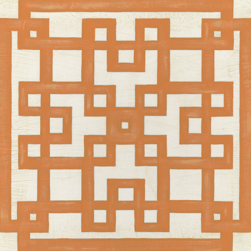 Maze Motif I by June Erica Vess - Wrapped Canvas Print, 91cm H x 91cm W