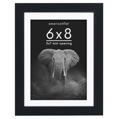 Americanflat Gallery-Style Deep Molding Picture Frame with Mat to Secure Artwork, Prints, and Photos