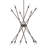 12 - Light Dimmable Sputnik Modern Linear Chandelier-33366813