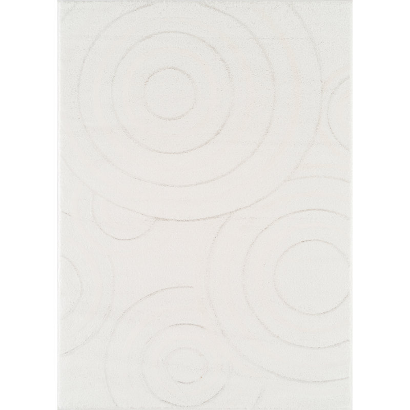 Hilley Synthetic Geometric Indoor Rug, Rectangle 1'10" x 3'