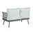 Steel Loveseat And Table Set-75833184-75833247
