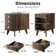 End Table with Drawers and Charging Station