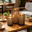 Bronze Hurricane Pillar Candleholder