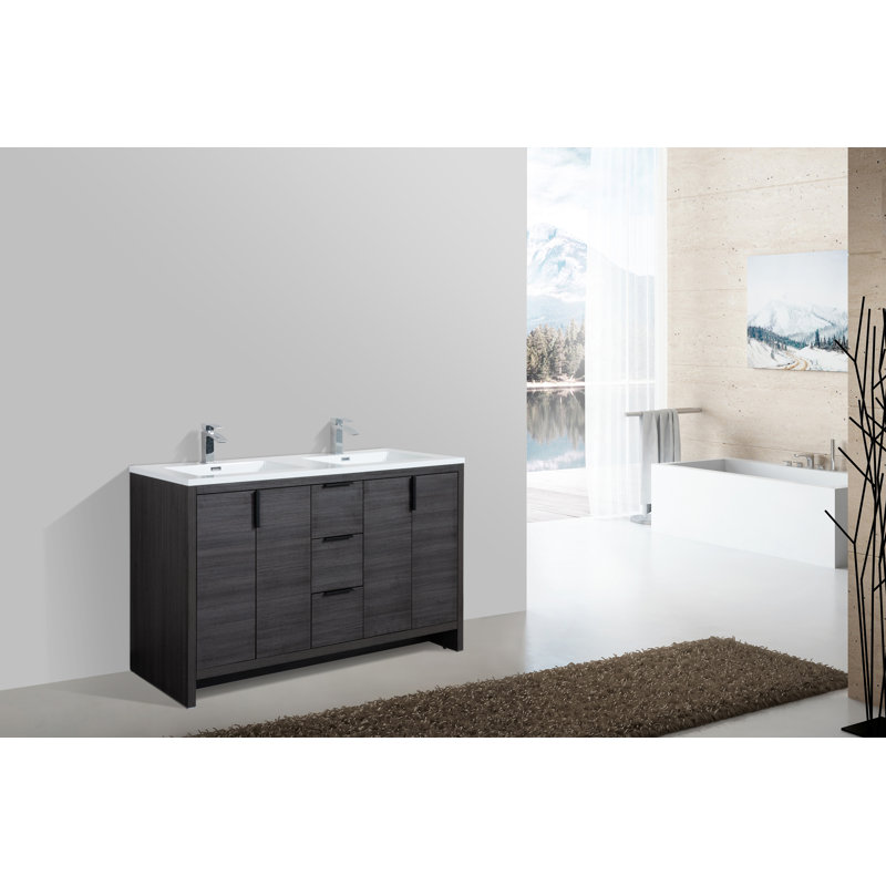 Ensemble de meuble-lavabo double 60 po Evana