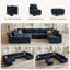 Kandle Velvet Upholstered Chaise Sectional-1637110892