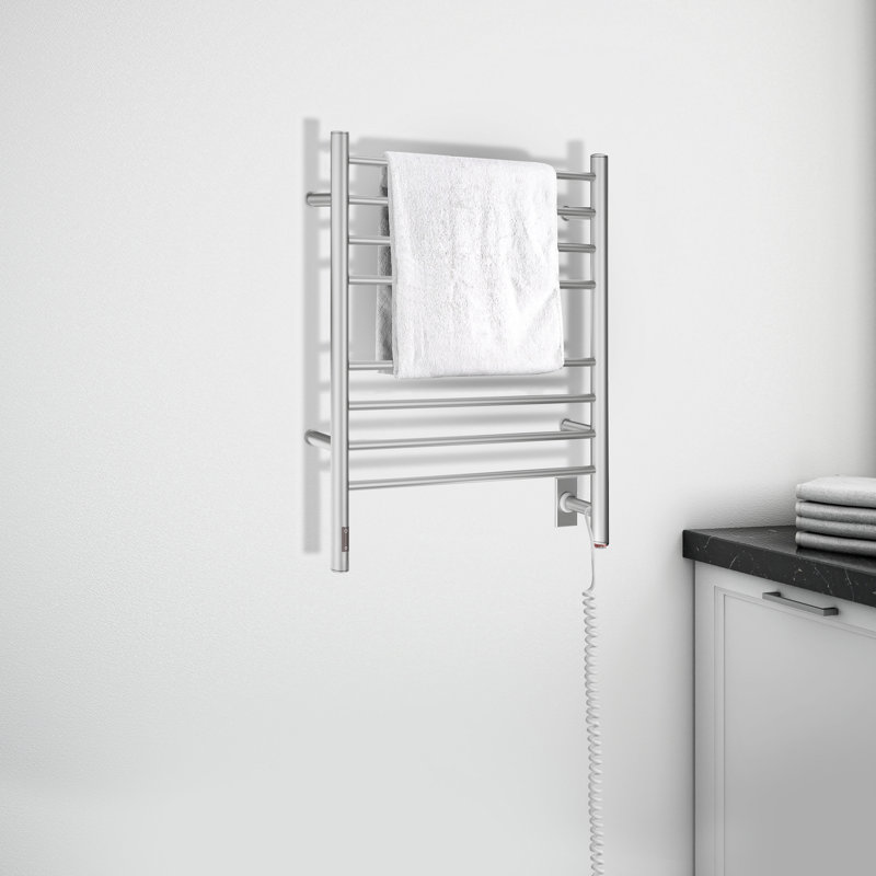 Chauffe-serviettes électrique Prestige avec minuterie intégrée, Acier inoxydable brossé