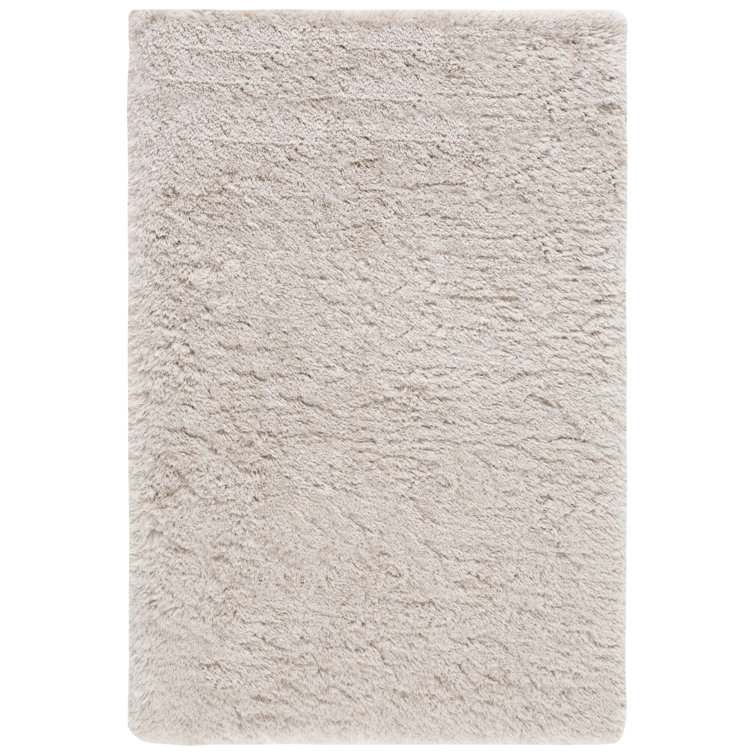 Gentas Hand Tufted Shag Solid Color Area Rug