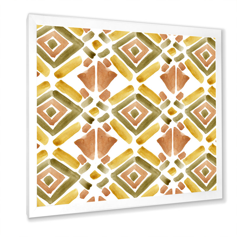 Ornement en pierre pastel d'été VII - décoration murale en toile à motifs, H 36 po x l 36 po x P 1,5 po