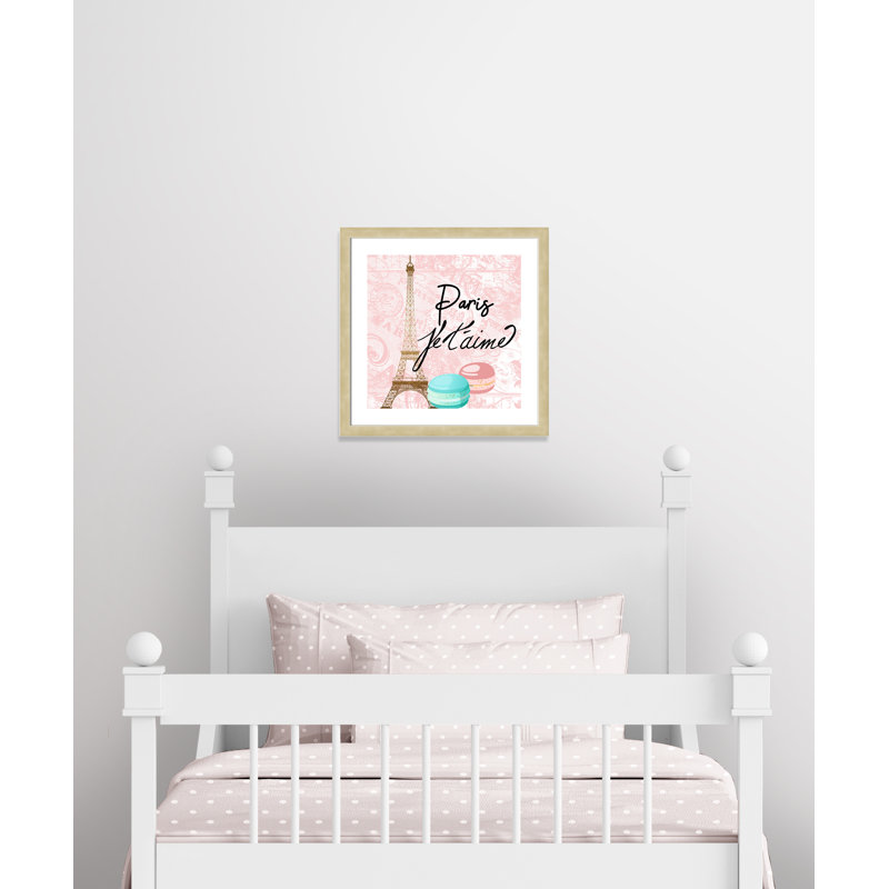 Bonjour paris 1, H 24,5 po x l 24,5 po x P 0,63 po, Encadré de boîte noir