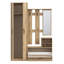 Tyneside Hall Tree 135cm Wide with Bench and Shoe Storage-1168163148