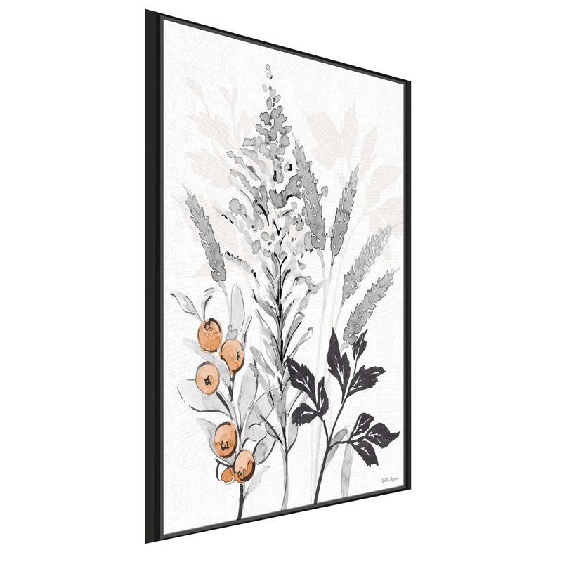 " Harvest Classics IV " Painting Print, 31.5" W x 51.5" H, Black Framed