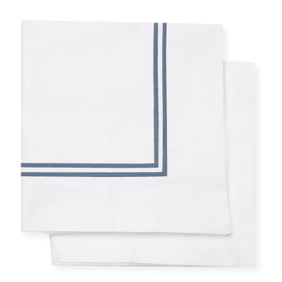  Taie décorative brodée à double rayures