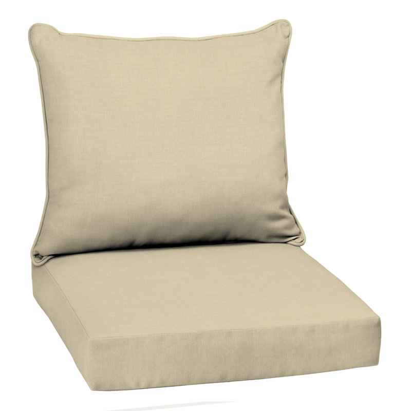 Coussin de chaise longue d'extérieur ARDEN, Taupe, H 5,75 po x l 24 po x P 24 po