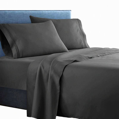RusticLux Bedding Set - 3-Piece Microfiber Sheets, Deep Pockets Fitted Sheet, Hypoallergenic & Breathable, Luxury Softness