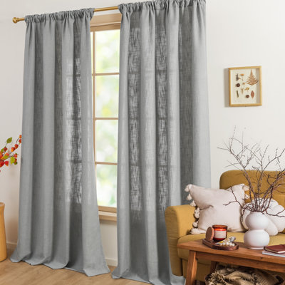 Semi Sheer Curtain Single Panel