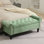 Banc de rangement en chenille 49,6 po Elisama