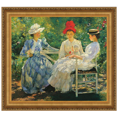 " Three Sisters, A Study in June Sunlight, 1890 " Oil Print