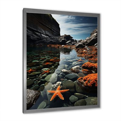 Romriell Coastal Rocky Coast, reproduction d'art sur toile encadrée