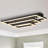 LED Flush Mount Lighting 31.9 Inches Rectangle Aluminum Ceiling Light Remote Dimming-1361972307-1361972306