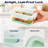 10 Piece Collapsible Silicone 27 oz. Meal Prep Food Storage Container Set with Airtight Snap Lock Lids