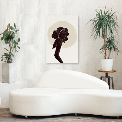 Noir et beige I - art figuratif multicultural