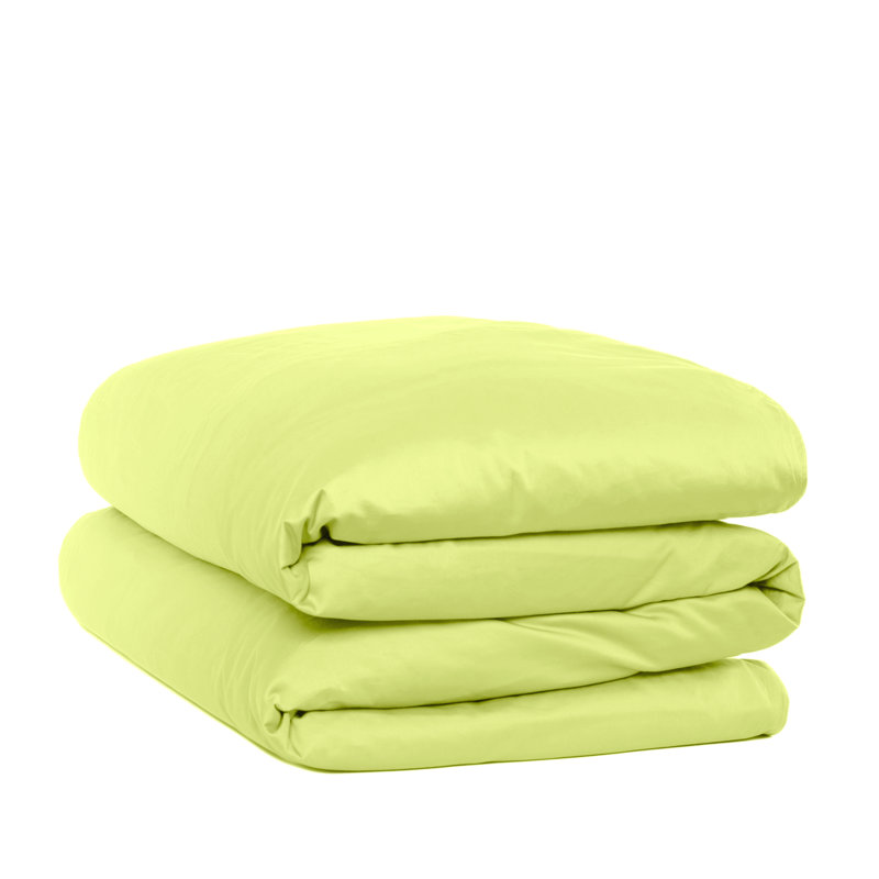 Housse de couette 100% coton percale, Housse de couette double TG, Green