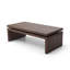 Table basse de style campagnard moderne de 47,2 po avec finition en MDF noyer